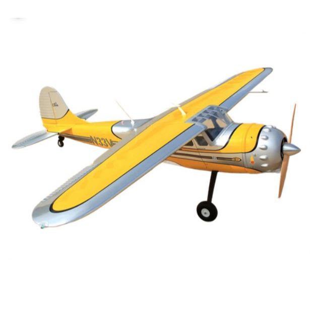 Cessna 195 229cm 35-50cc Gas ARF Yellow/Silver – Dane-RC